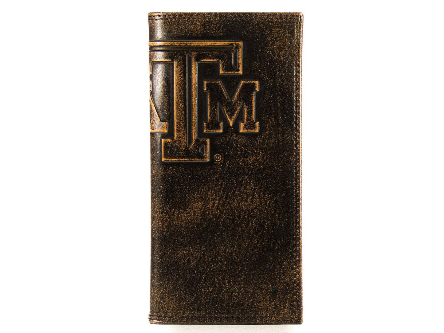 Secretary Wallet in Burnished Leather - Texas A&M