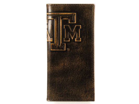Secretary Wallet in Burnished Leather - Texas A&M
