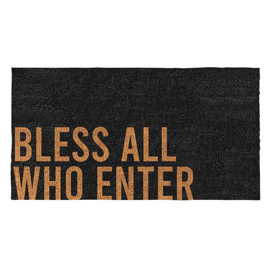 Bless All Who Enter Large Doormat