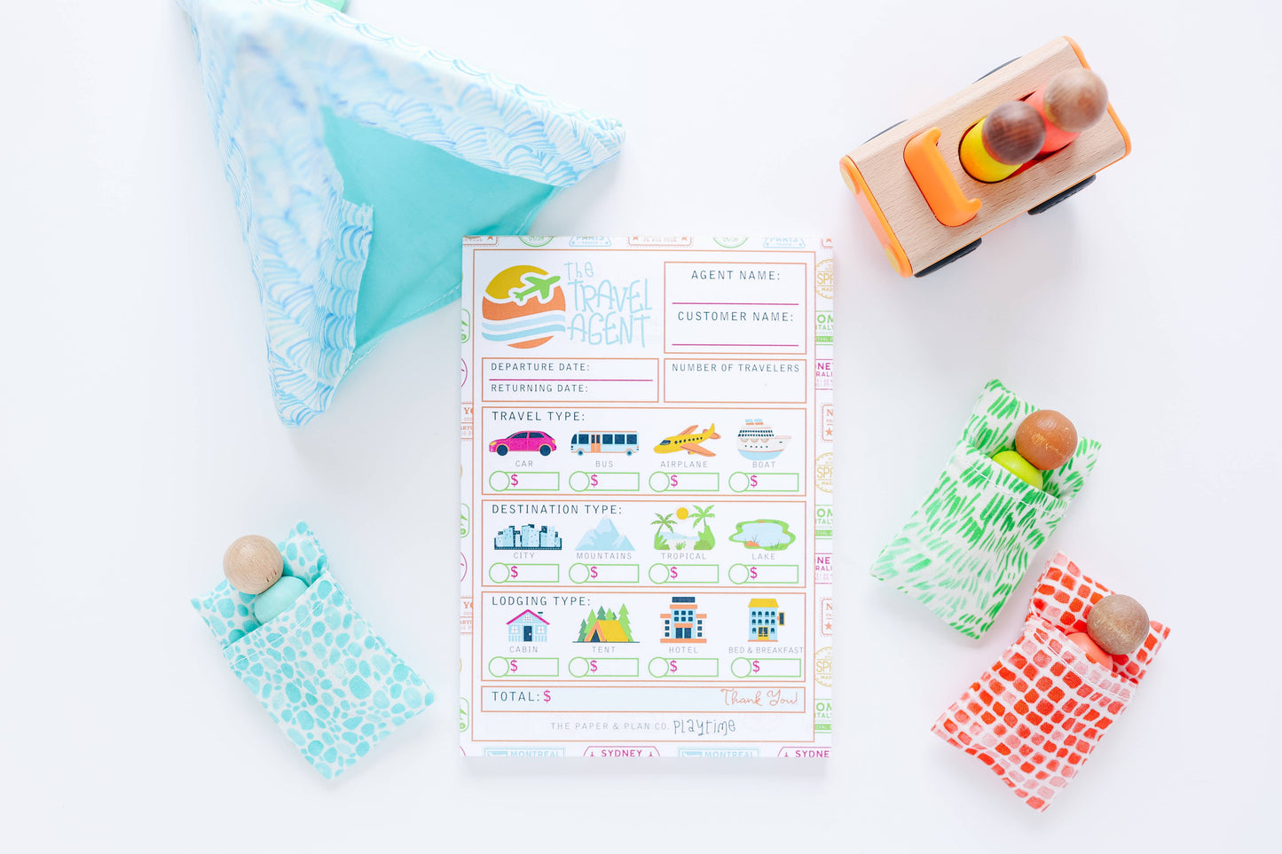 Travel Agent Playtime Notepad