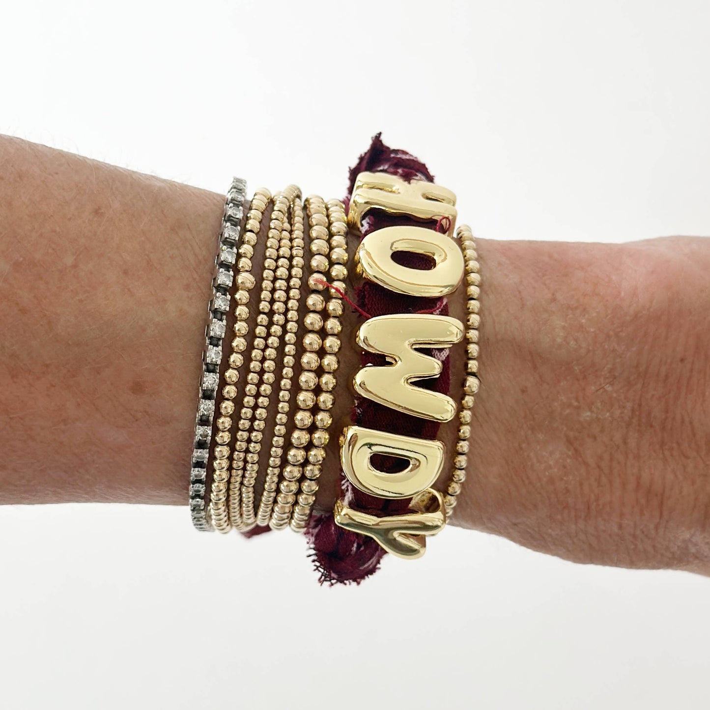 Bandana Gameday Bracelet - HOWDY