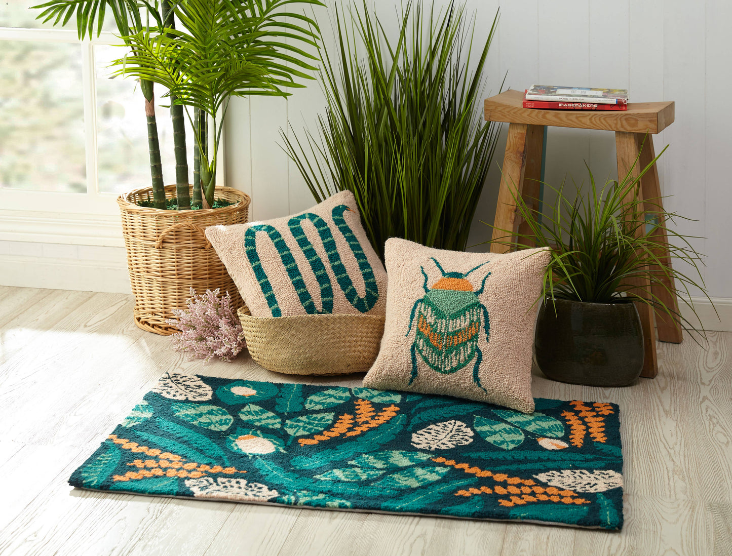 Garden Beetle Hook Pillow