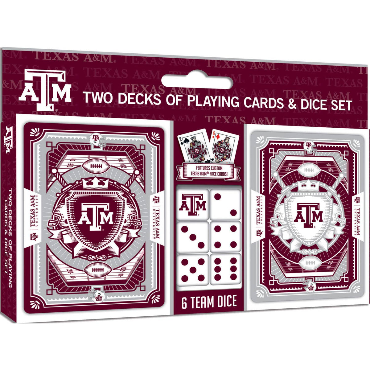 Texas A&M Playing Cards & Dice Set