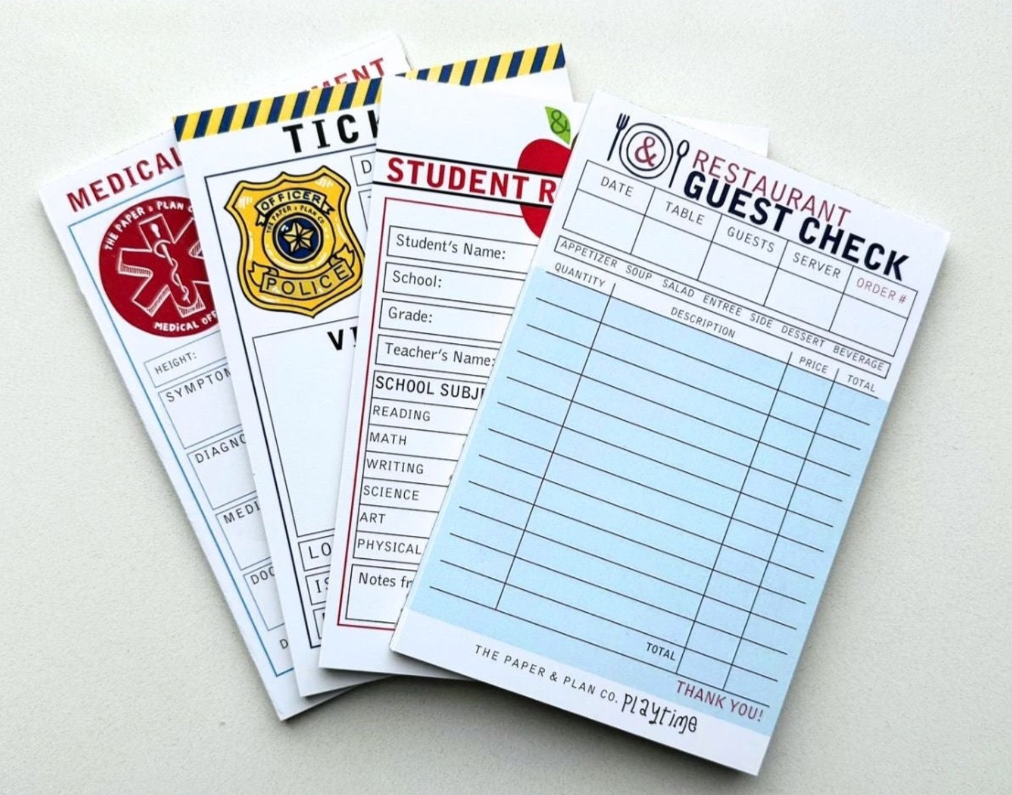 Playtime Notepad Set of 4