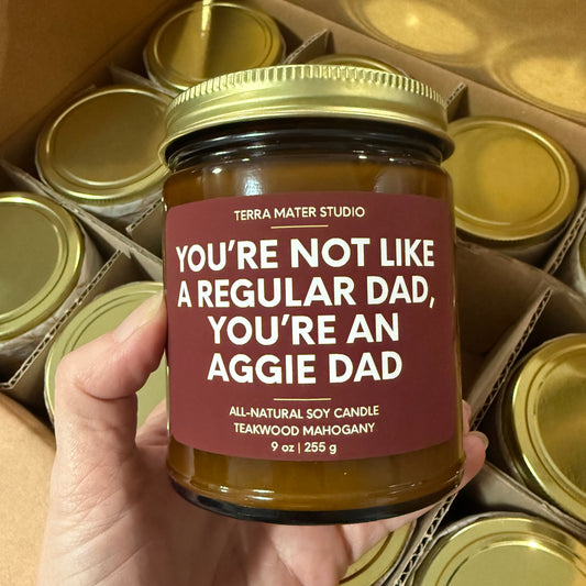 You're Not Like A Regular Dad, You're An Aggie Dad Soy Candle