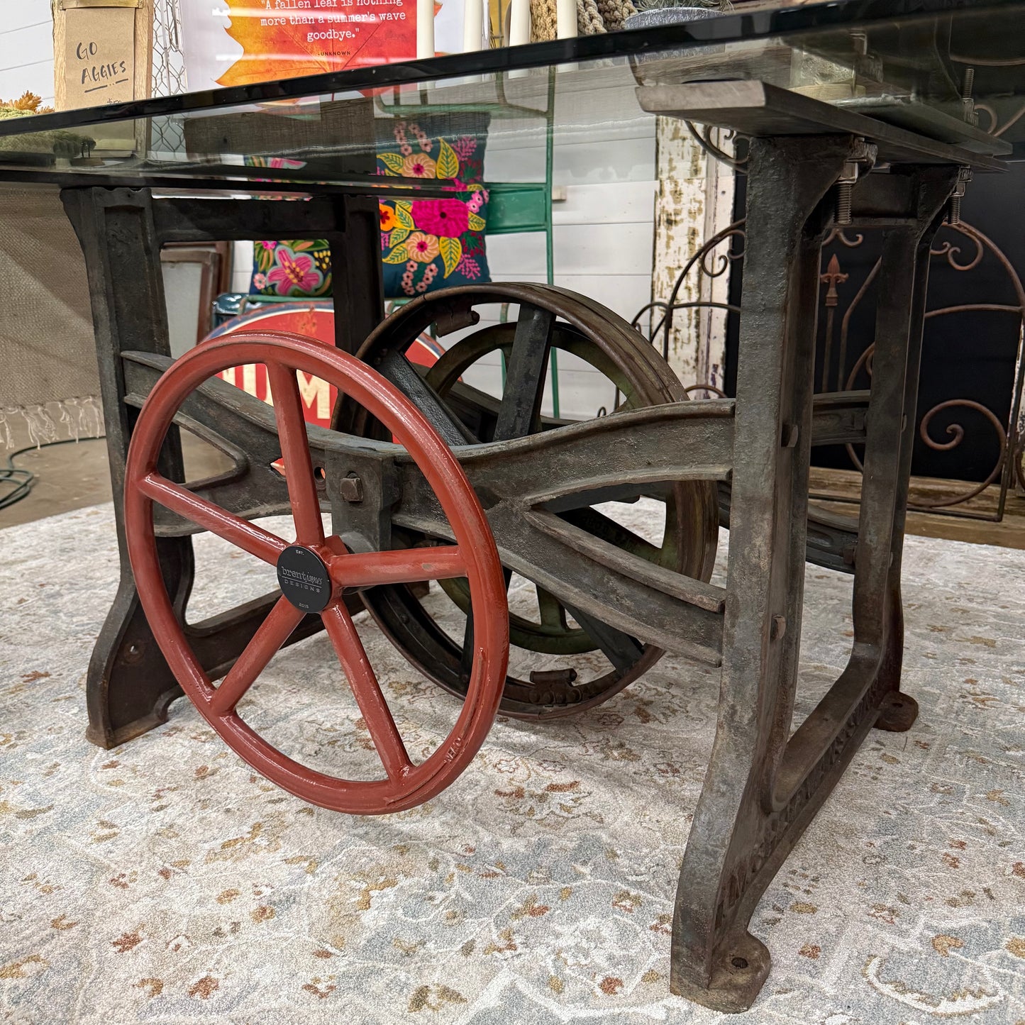 Vintage Machinery Dining Table