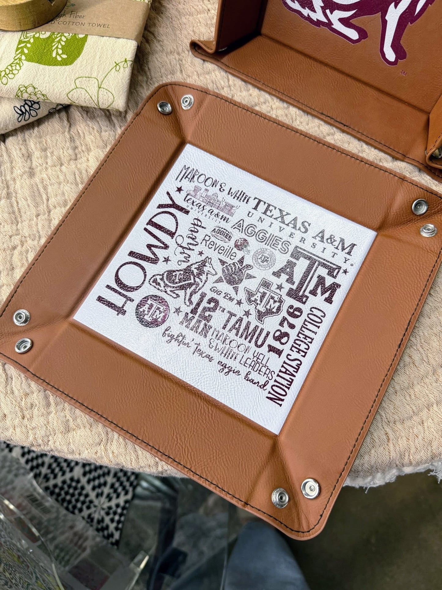 aTm Logo - Aggie Valet Flat-lay Trinket Tray