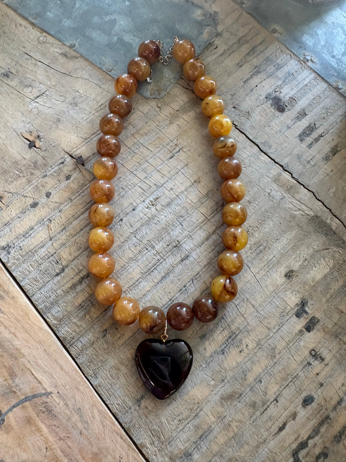 Chunky Beaded Statement Necklace
