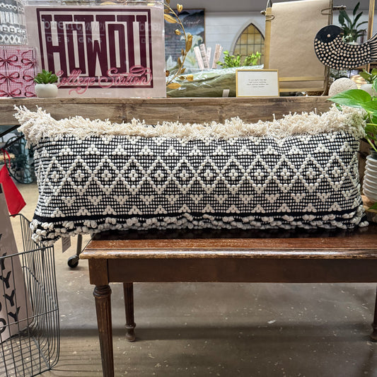 Lumbar Fringe Pillow - Large