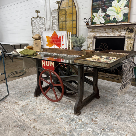 Vintage Machinery Dining Table