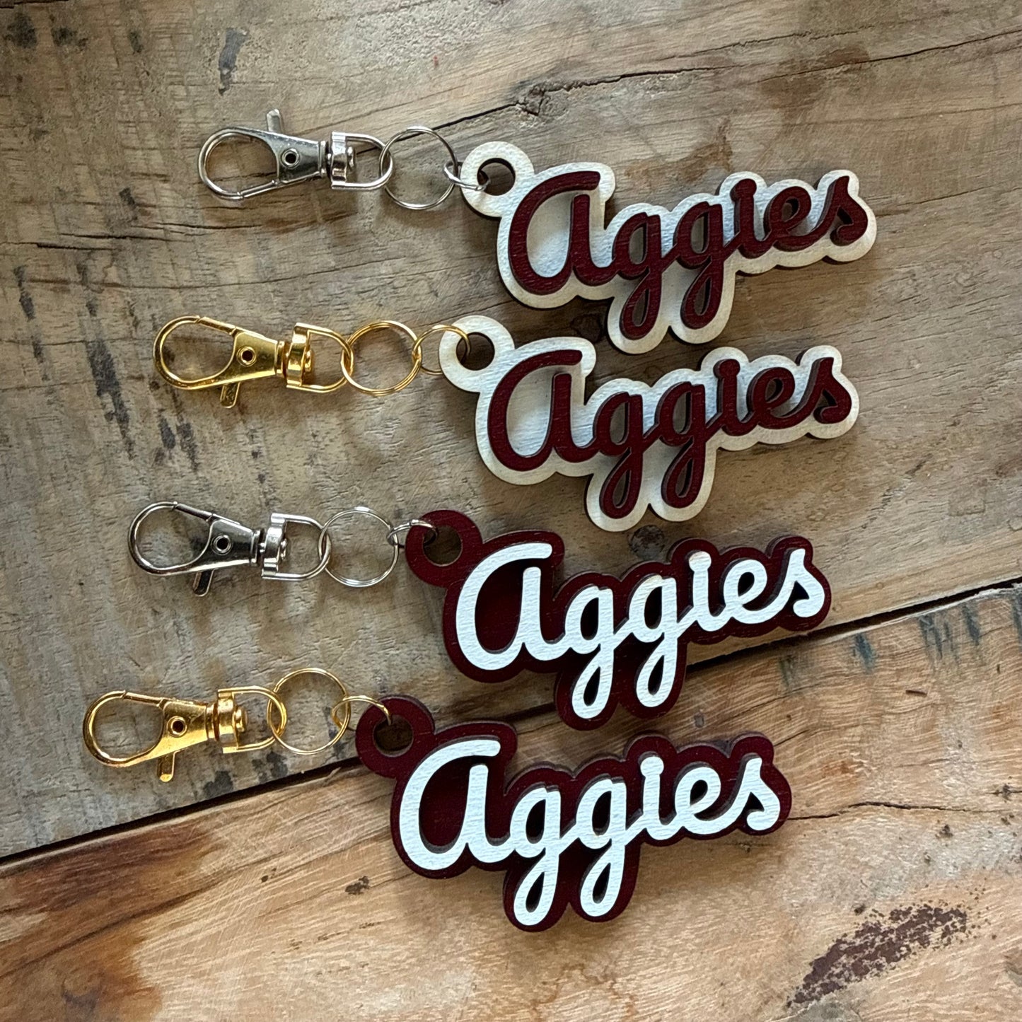 Wooden Keychains & Bag Tag