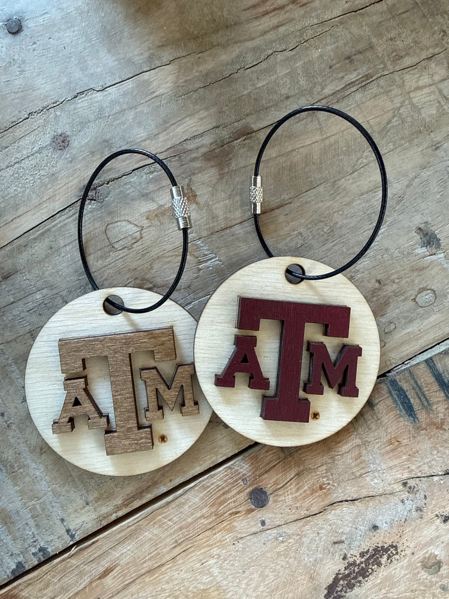 Wooden Keychains & Bag Tag