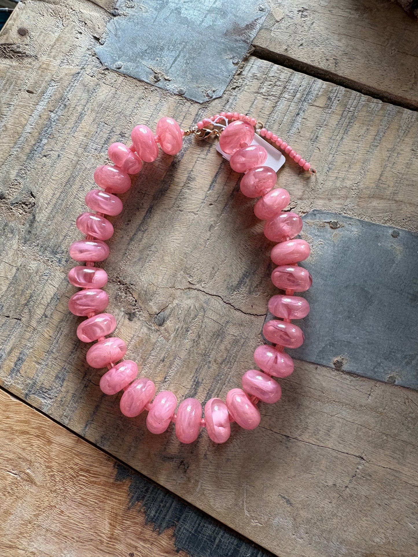 Chunky Beaded Statement Necklace