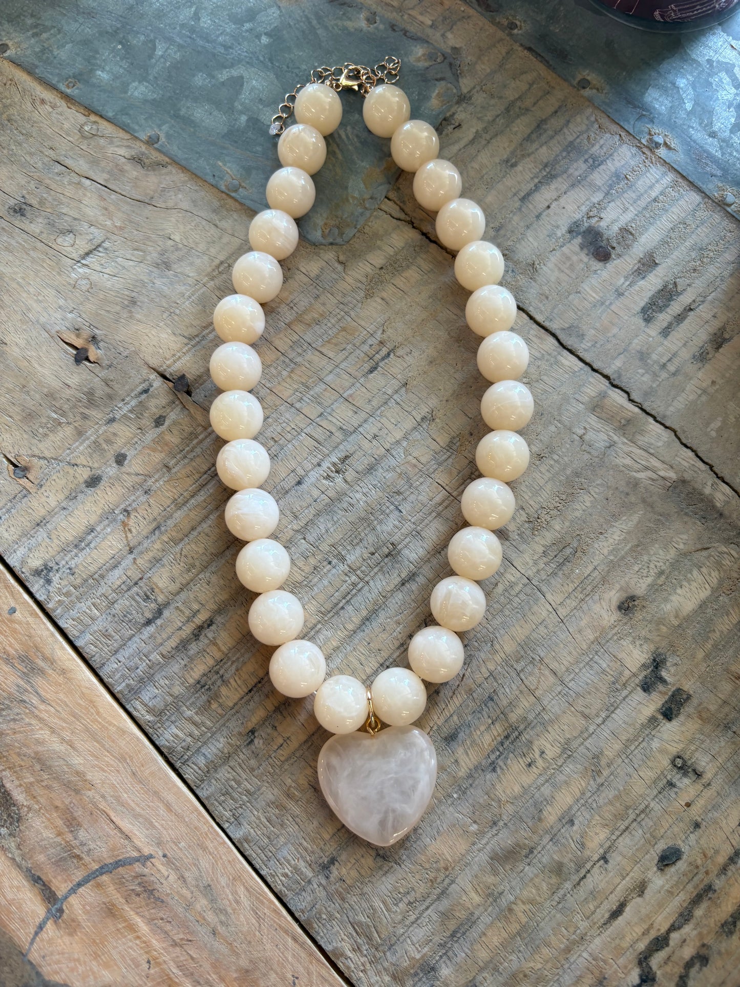 Chunky Beaded Statement Necklace