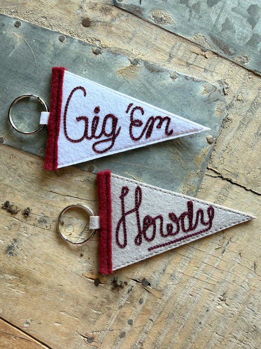Pennant Keychain