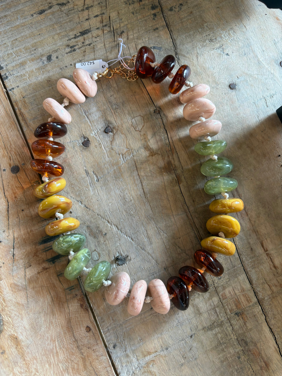 Chunky Beaded Statement Necklace