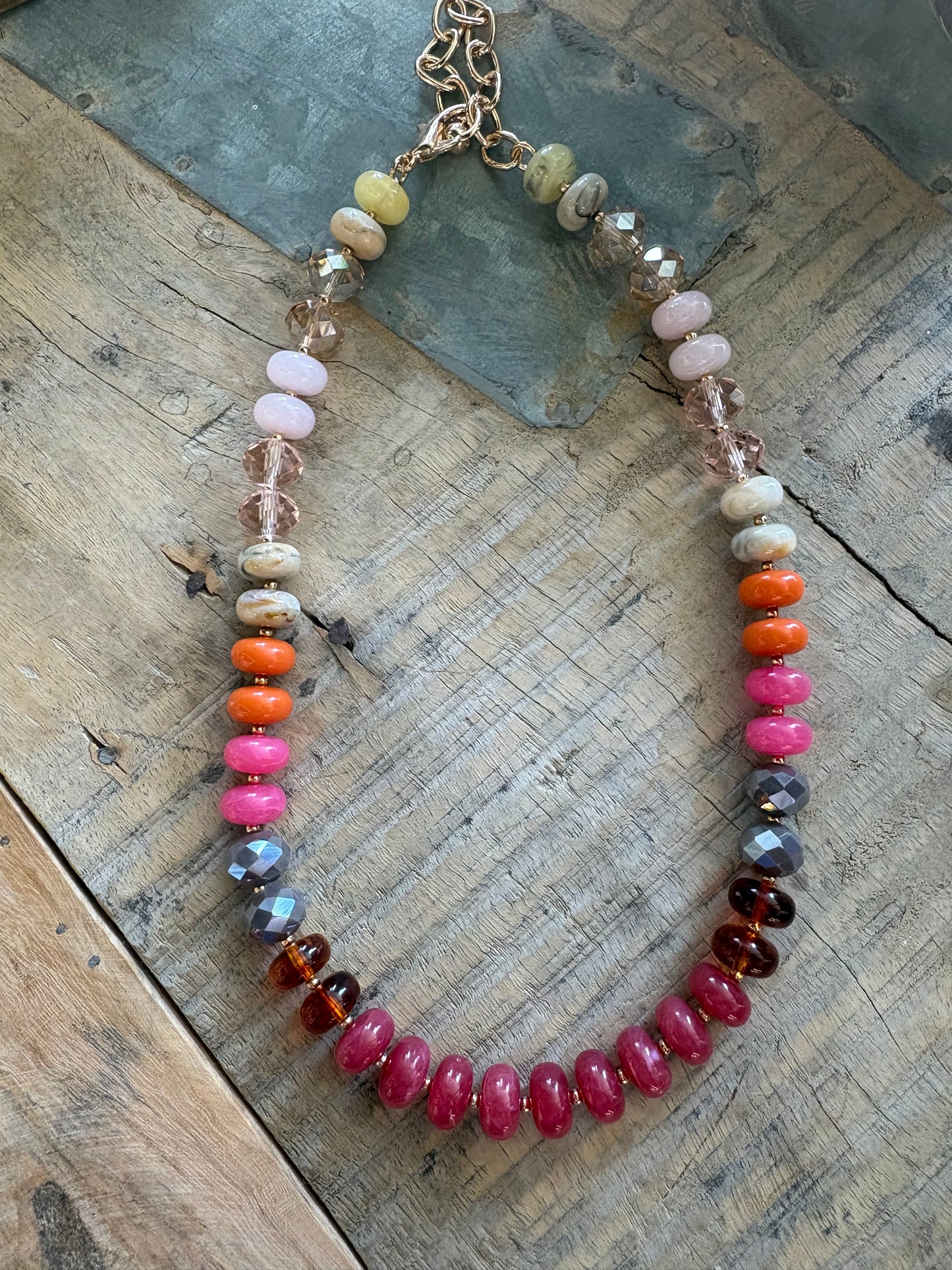 Chunky Beaded Statement Necklace