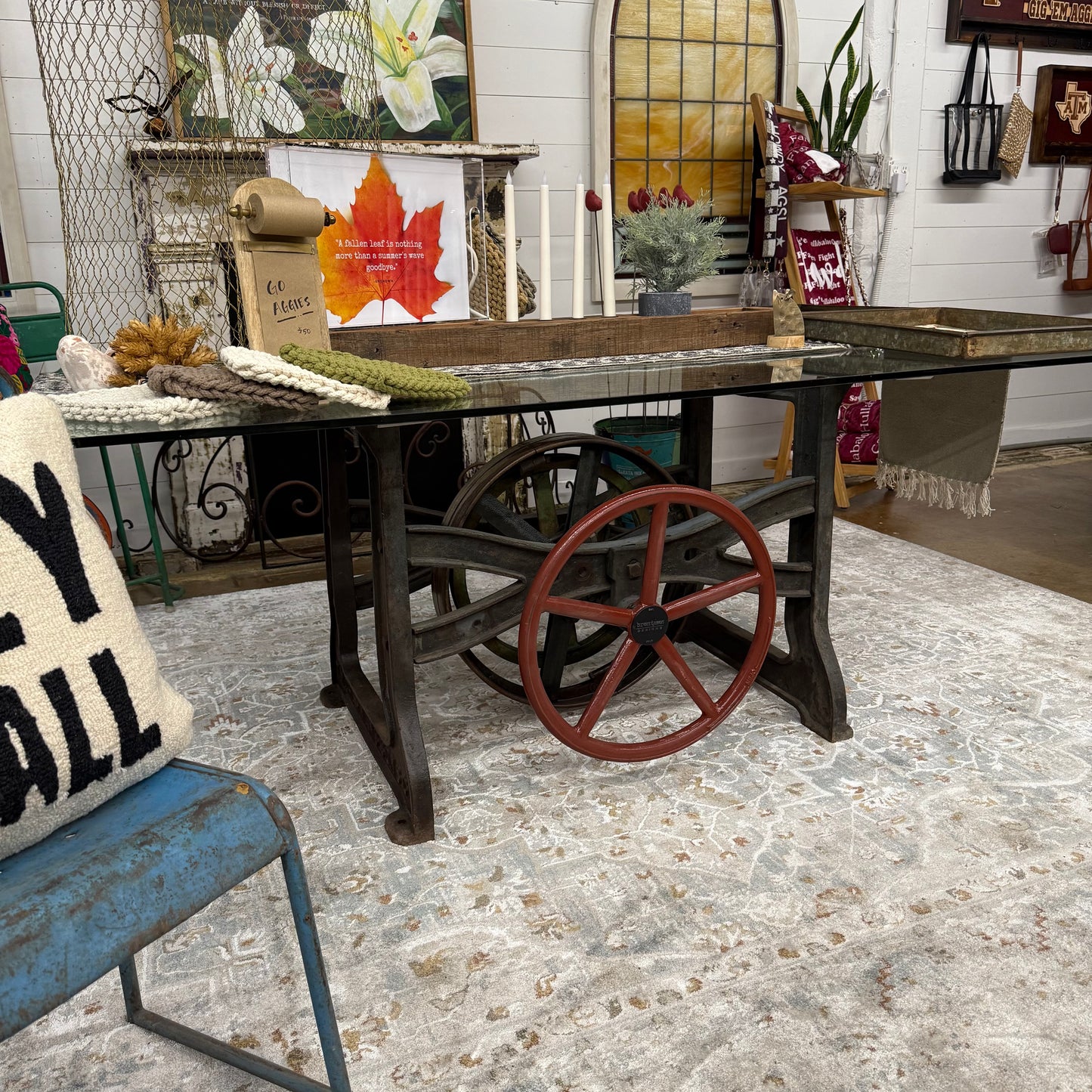 Vintage Machinery Dining Table
