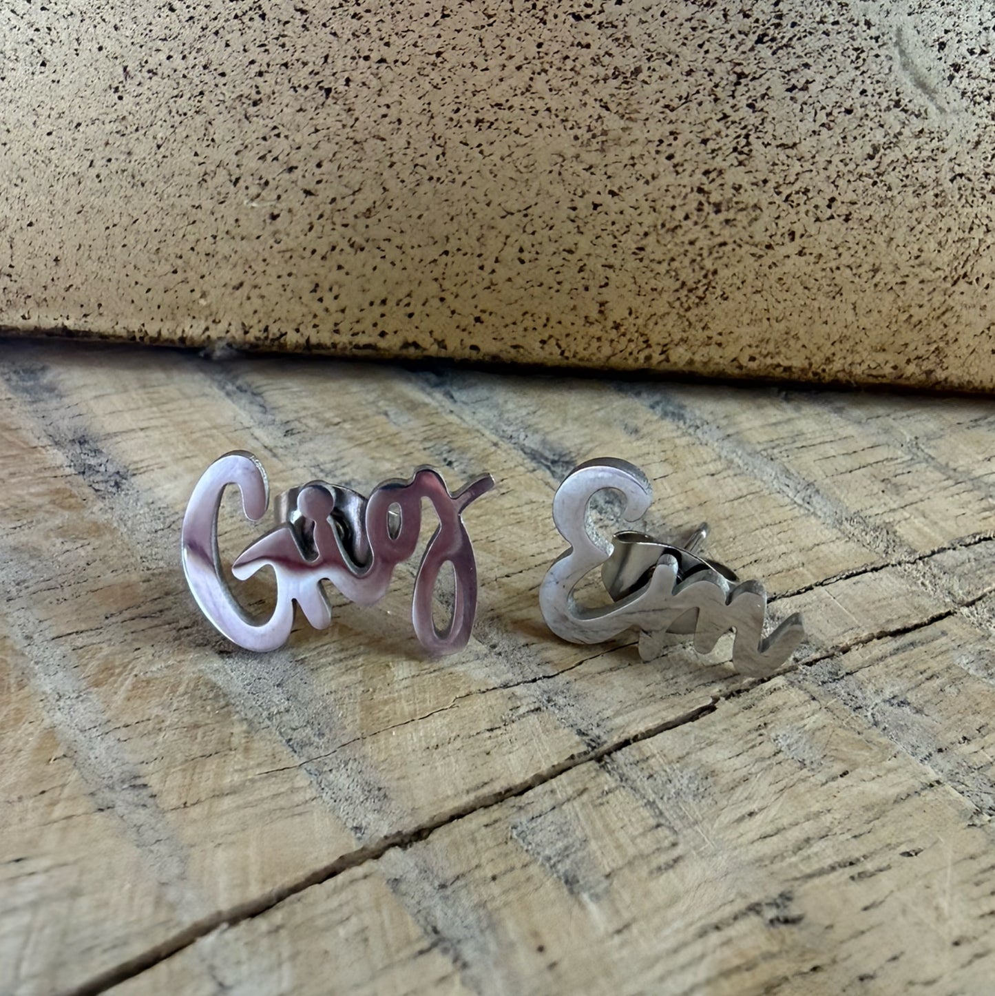 Gig 'Em Studs - SILVER