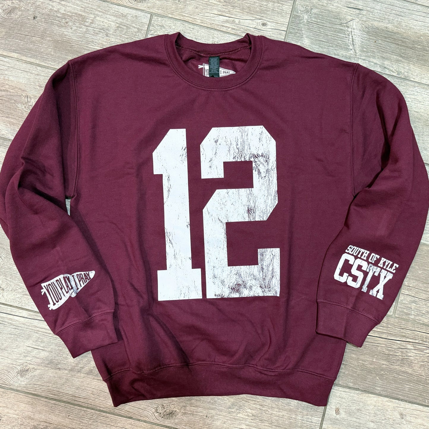 The 12 Sweatshirt - Maroon [PREORDER]