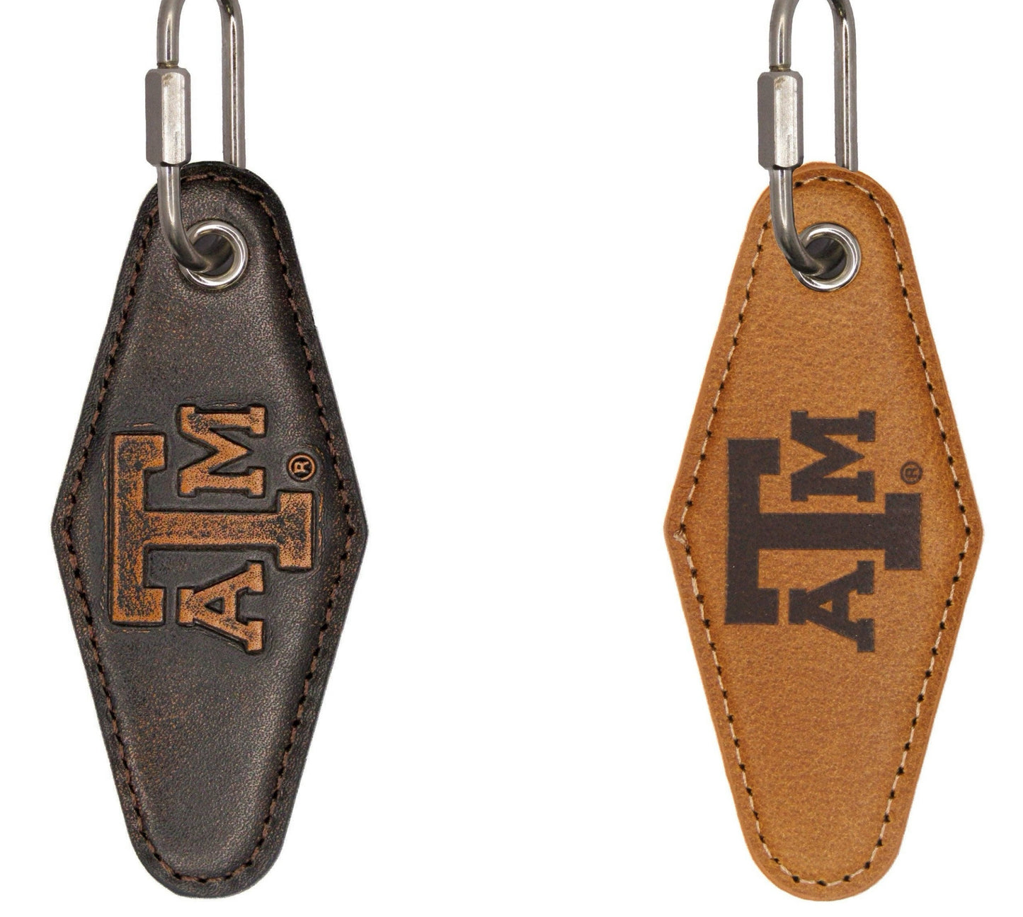 Vintage Leather Keychain - Texas A&M