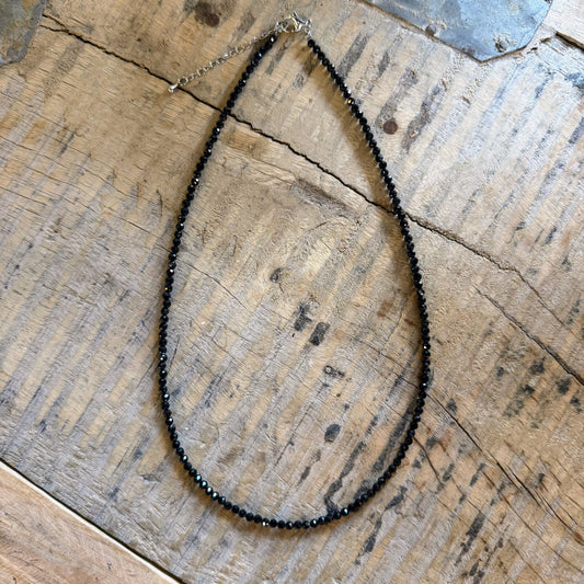 Gemstone Necklace - Black