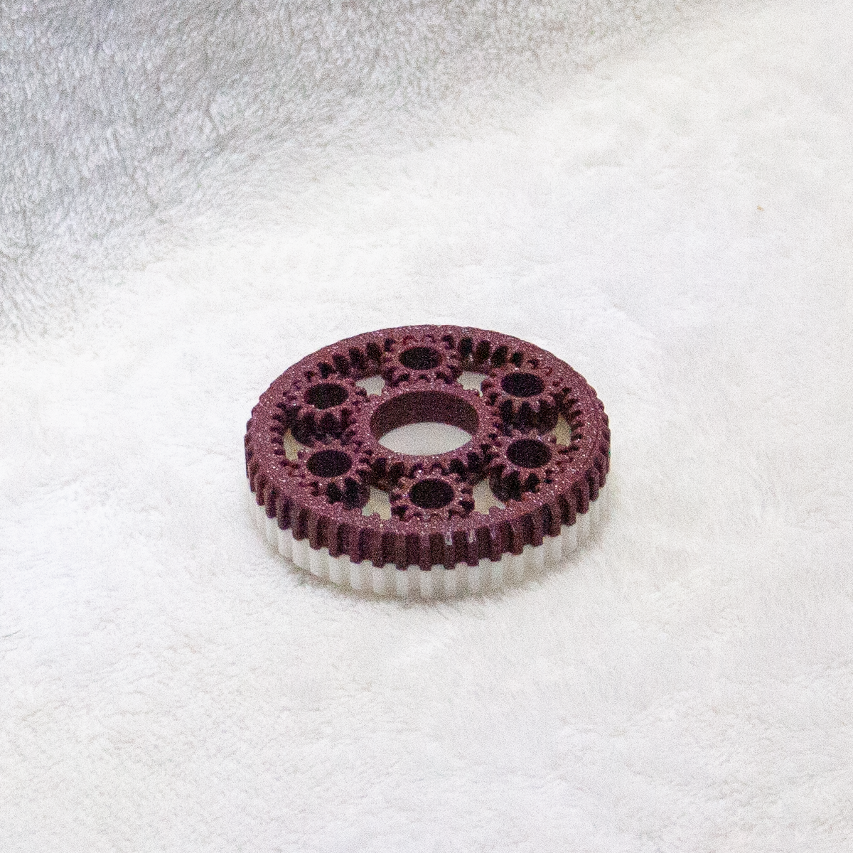 Fidget Toys in Maroon + White