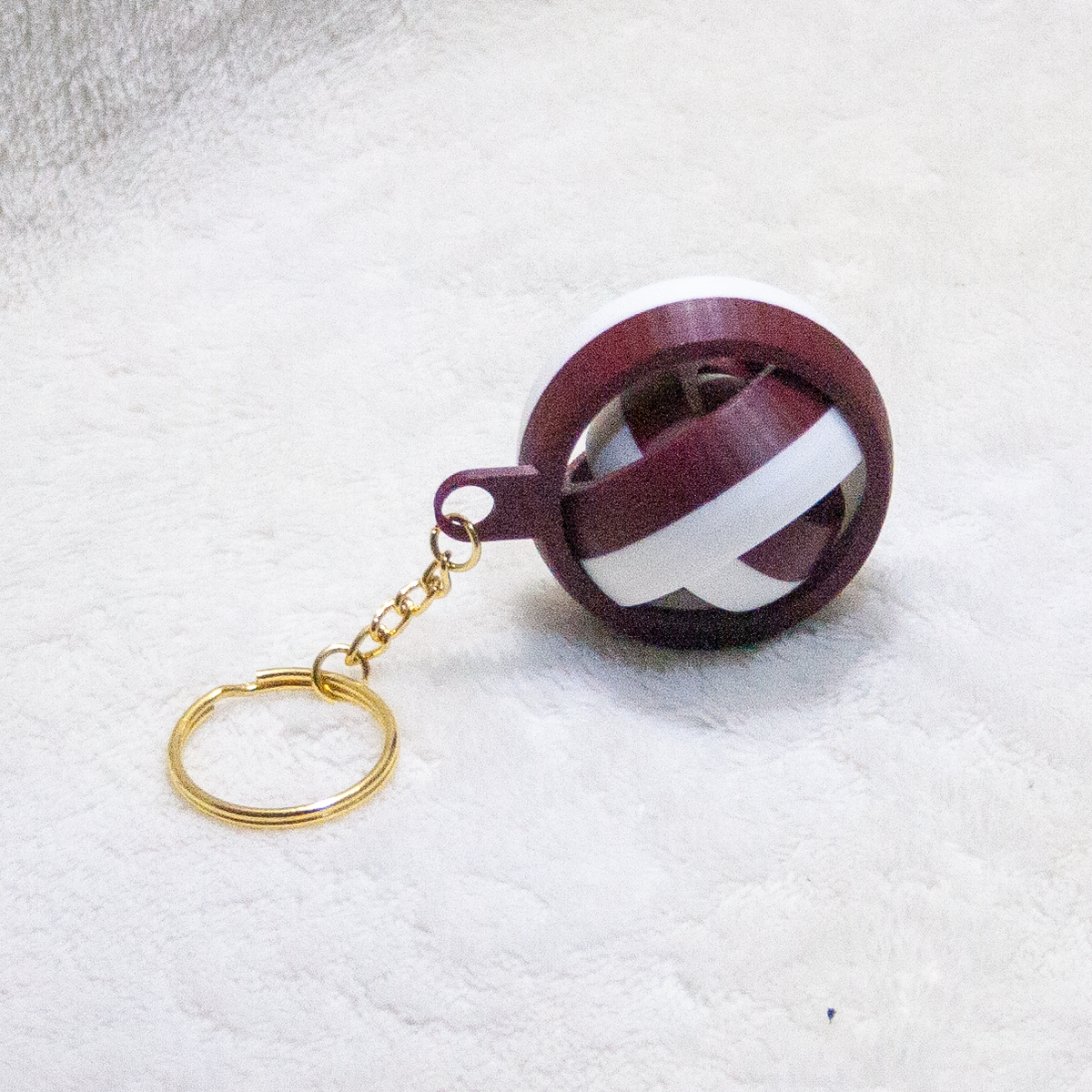Fidget Toys in Maroon + White