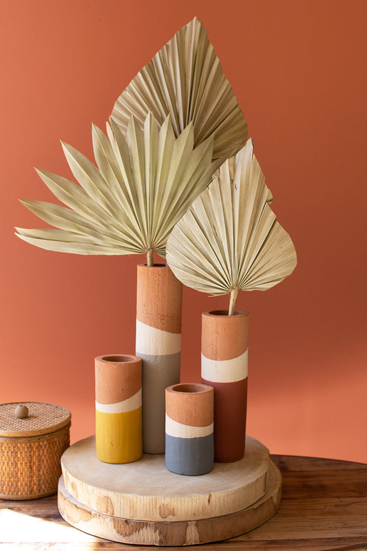 Double-Dipped Clay Vases