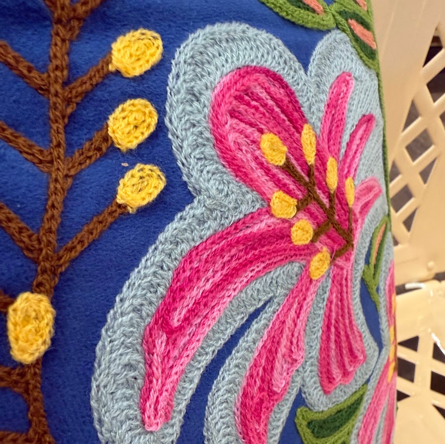 Velvet Floral Pillow