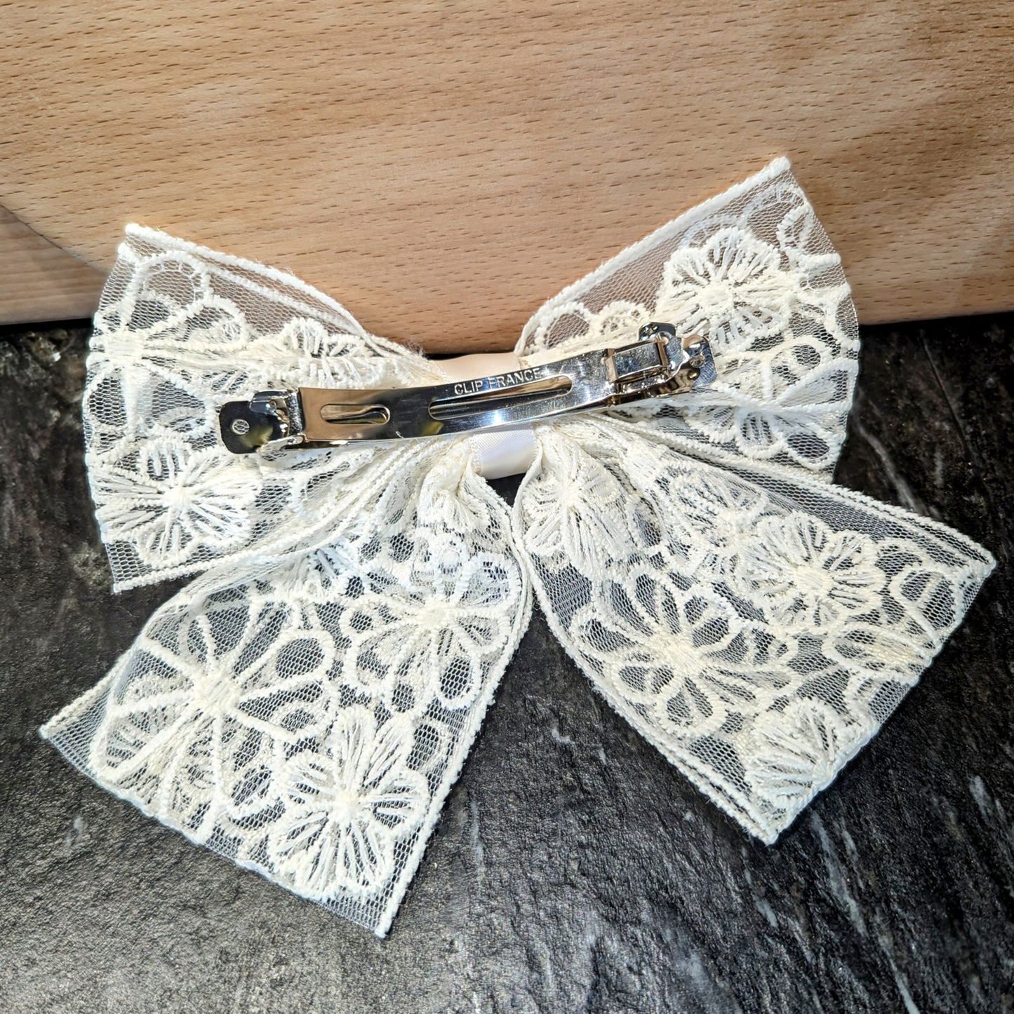 Bow Clip - Lace