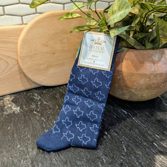 Socks - Navy Texas