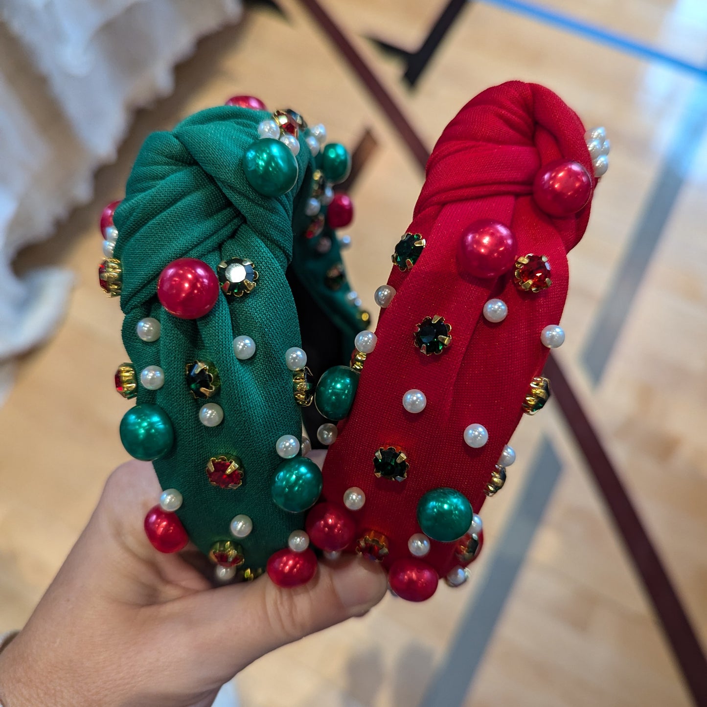 Glam Studded Headband - Christmas