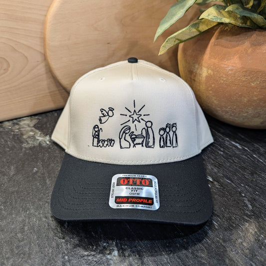 Embroidered Nativity Hat