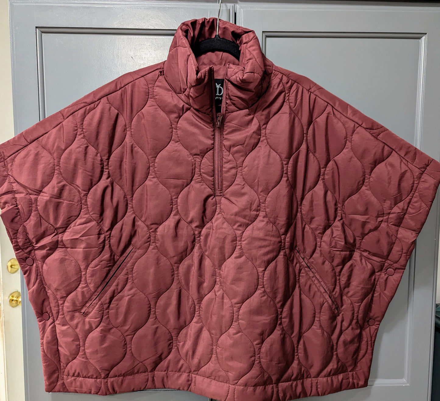 Quilted Puff Poncho