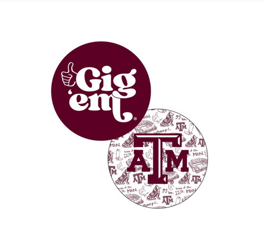 Gig 'em Coasters (Set of 50)