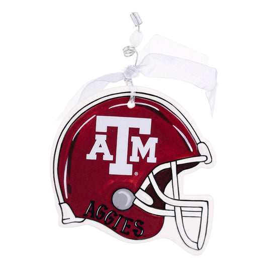 Aggie Football Helmet Flat Ornament