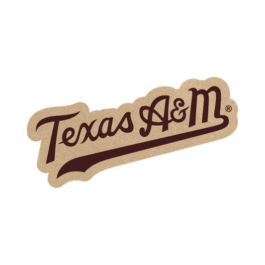 A&M Wood Magnet - Script
