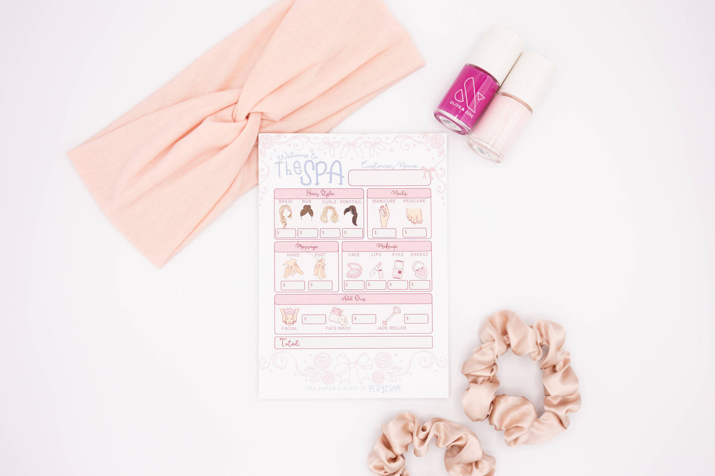 Spa Day Playtime Notepad