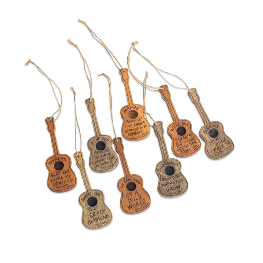 Wooden Guitar Bauble