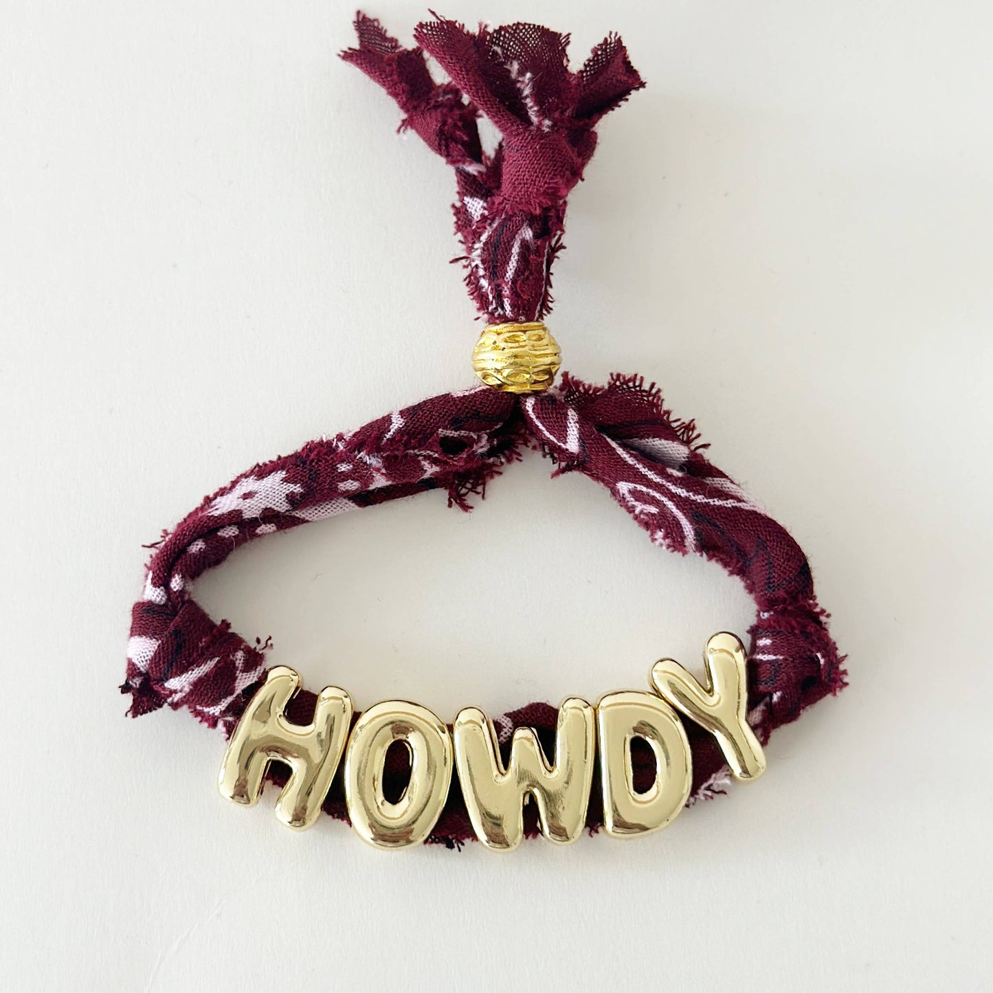 Bandana Gameday Bracelet - HOWDY