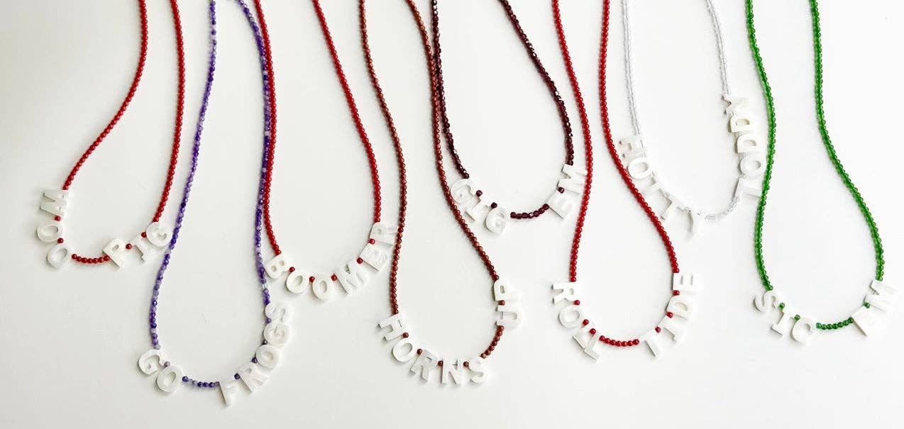 GIG 'EM Spirit Necklace - Maroon