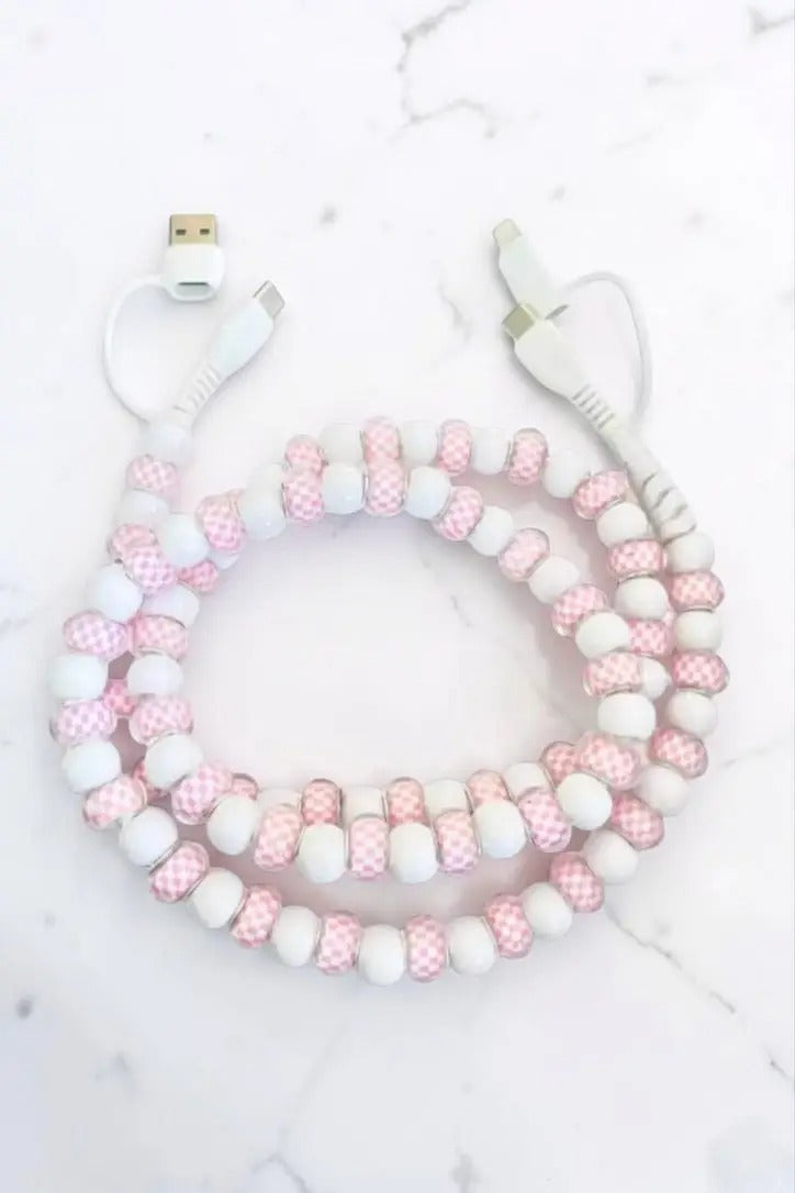 Beaded Charging Cable Charger Cord