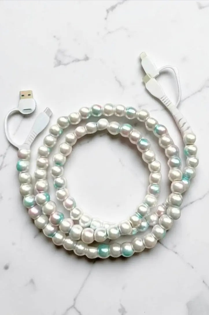 Beaded Charging Cable Charger Cord