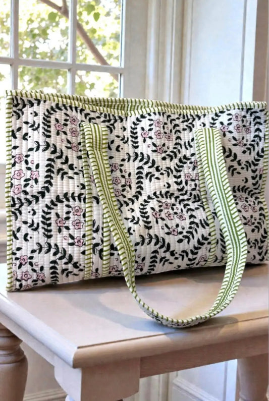 Shortie Quilted Tote