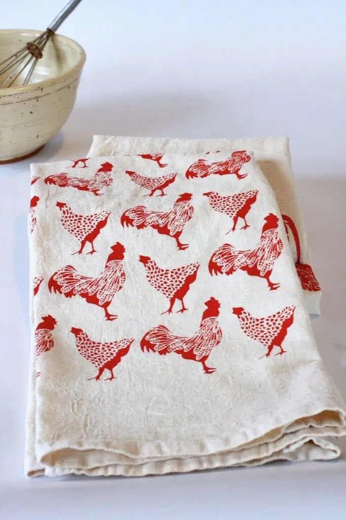 Handprinted Kitchen Towel