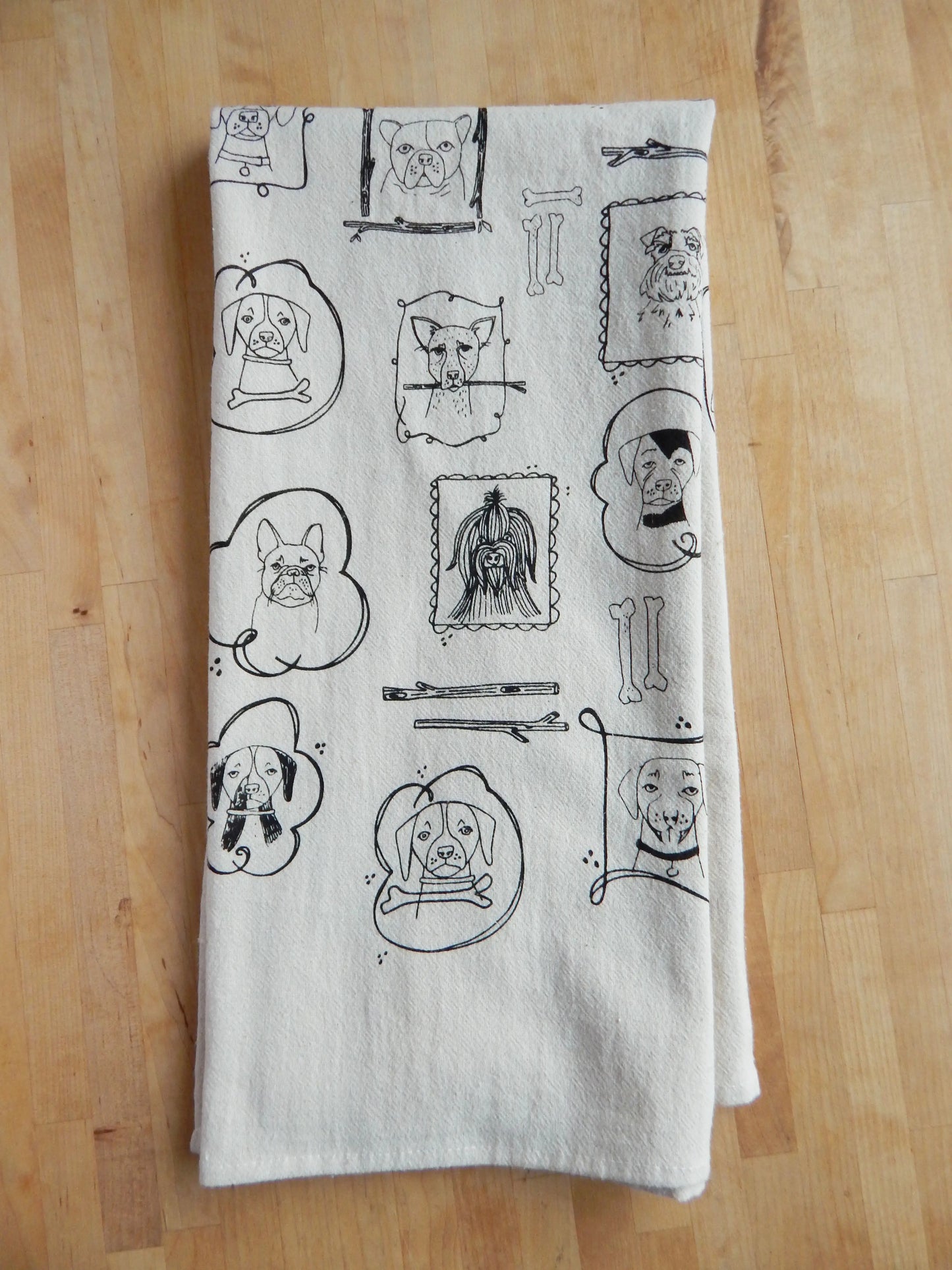 Handprinted Kitchen Towel