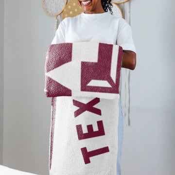 Texas A&M Luxe Dreams Throw Blanket