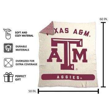 Texas A&M Luxe Dreams Throw Blanket