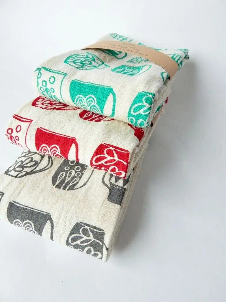 Handprinted Kitchen Towel